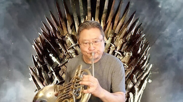 Here comes the whole family playing the Game of Thrones theme song!