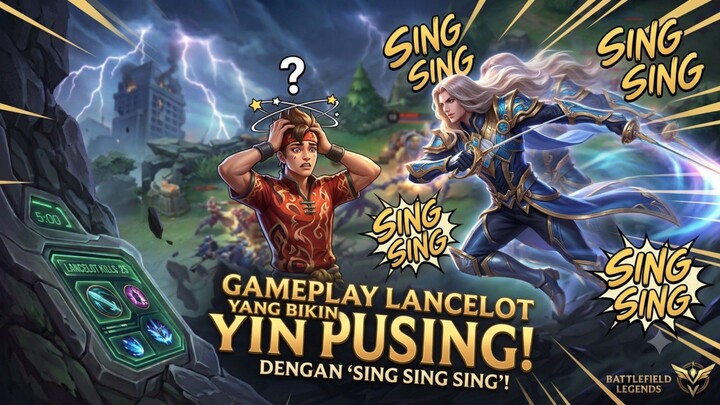 Gameplay Lancelot, Yin di buat pusing sama sing sing sing !