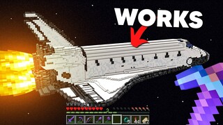 I Built a Working Rocket in Minecraft