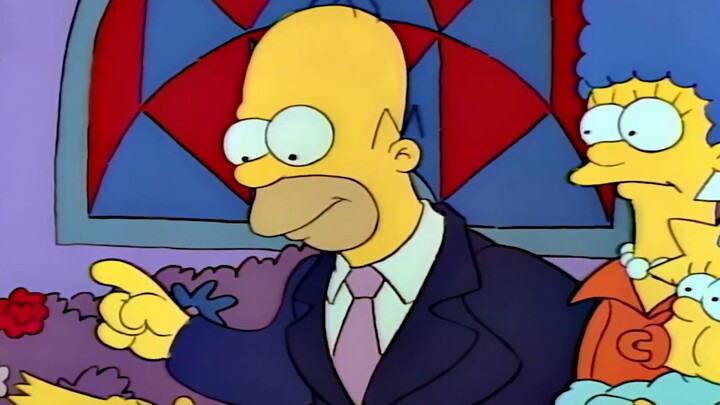 Homer used a hair dryer to dry his son's tears. Is he sure he is his biological father? The Simpsons