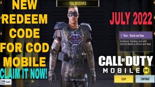 *July 2022* Call Of Duty Mobile New Redeem Code | Cod Mobile Redeem Code Garena