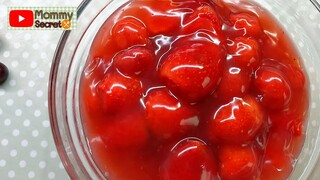 ซอสสตรอเบอร์รี( Strawberry sauce recipe) สูตรอร่อย สำหรับราดชีสเค้ก ตกแต่งเค้ก