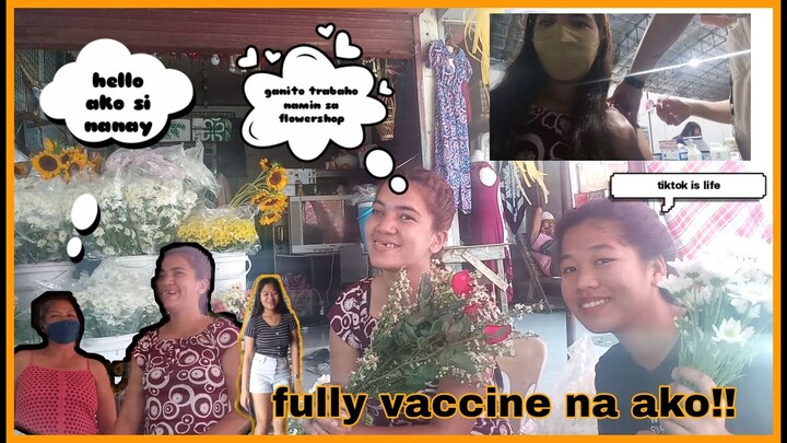 FULLY VACCINE NA AKO/ GANITO  GAWAIN NAMIN SA SHOP / simply gina vlog#14