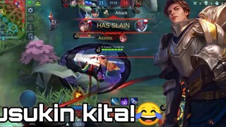 i was FORCED to use ZILONG in MYTHIC RANK || MLBB