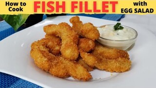 FISH FILLET | With EGG SALAD | How To Make Fish Fillet