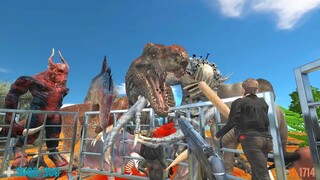 All Units Attack My Camp in Desert. Animal Revolt Battle Simulator