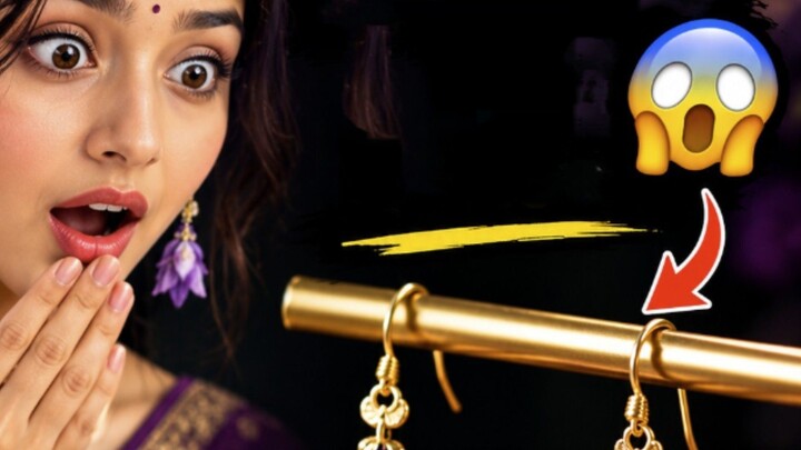 Are these earrings or real flowers? 😱 You'll be shocked to see the full secret!