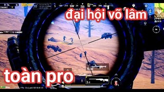 PUBG Mobile - Trở Lại Map Sa Mạc Đi Săn Thính Và Đụng Độ Toàn Team Pro Thái Lan, Indo..