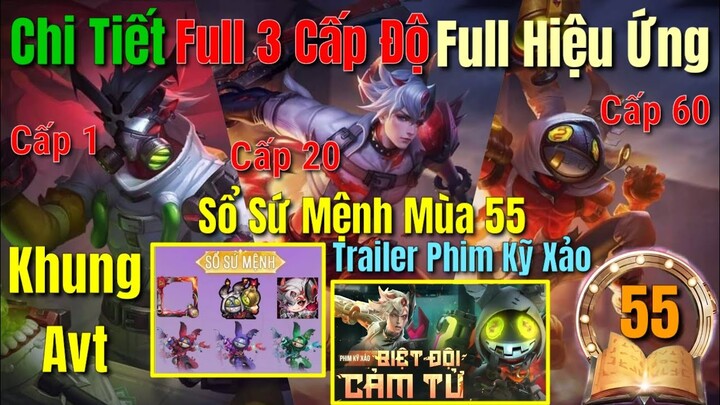 Sổ Sứ Mệnh Mùa 55 Chi Tiết Full 3 Cấp Độ, Trailer Phim Kỹ Xảo - Khung Avt Full Hiệu Ứng 3 Cấp Độ Sổ