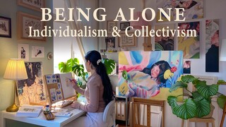 Why I spend so much time alone 🏝️ Museum visit, Painting, Drawing & new furniture | Cozy Art Vlog