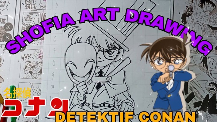 drawing detektif conan
