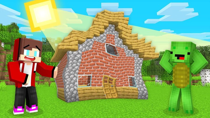 JJ MELTED Mikey’s House To Prank in Minecraft (Maizen)