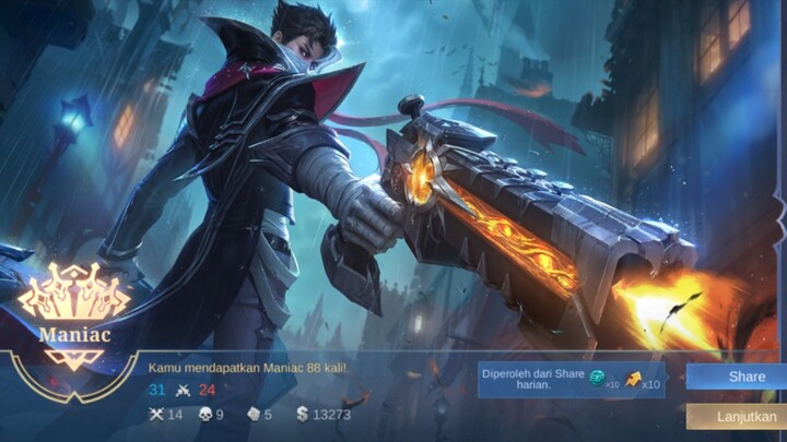GAMEPLAY GRANGER -【MOBILE LEGENDS】#BstationKreator #BstationMLBB #BestOfBest