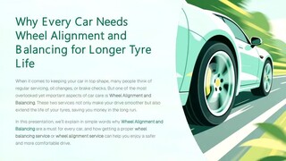 Why Every Car Needs Wheel Alignment and Balancing for Longer Tyre Life