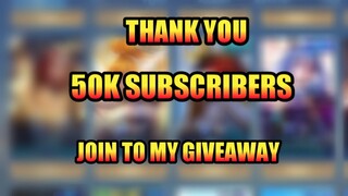 THANK YOU 50K SUBSCRIBERS 😍 - Join To My Giveaway