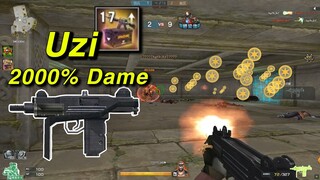 Uzi Tăng DAME 2000%, Sức Mạnh SMG Yếu Nhất CF - Rùa Ngáo