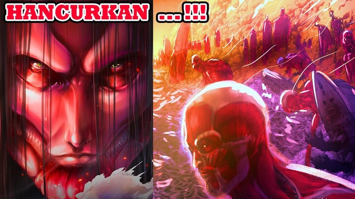 WOW !!! Kekuatan Gemuruh Titan Mulai Menghancurkan Benua Marley [ ATTACK ON TITAN Ch. 130 ]