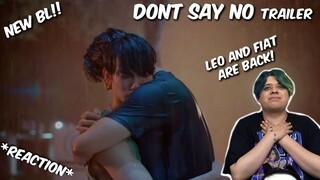 (NEW BL!!) Don’t Say No The Series เมื่อหัวใจใกล้กัน Trailer - REACTION