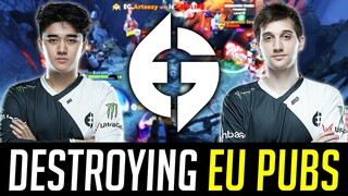 Abed & Arteezy DUO - Destroying EU pubs - 2EZ4EG