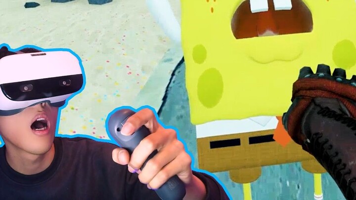 VR Sword and Magic: I set off fireworks in SpongeBob's map?