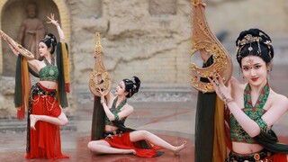 敦煌壁画活了！大梦飞天，惊艳起舞！华彩锦衣才是中国神仙~帝王体验卡{古兰朵}