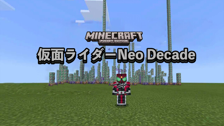 Mimicking Neo Decade from Kamen Rider in Minecraft