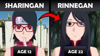 Evolution Of Sarada Uchiha Over The Years