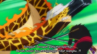 ONE PIECE EPISODE 1104 SUBTITLE INDONESIA - ZORO VS KAKU | SPOILER