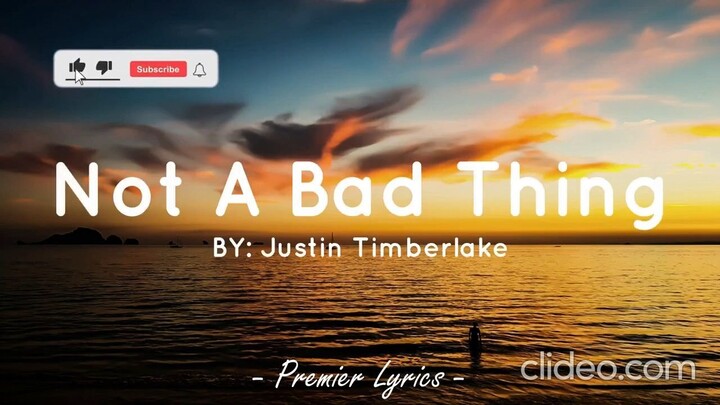 Not A Bad Thing - Justin Timberlake (sped up + reverb) (Lyrics) 🎵