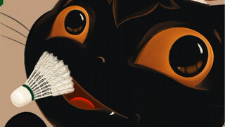 Can you believe it? My black cat secretly made contact with "Cat Planet"!...