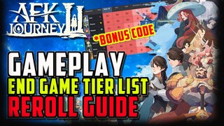 📌 [3 NEW CODE] SUPER FAST Reroll End Game Tier List AFK Journey (Bluestack) Global Launch Gameplay