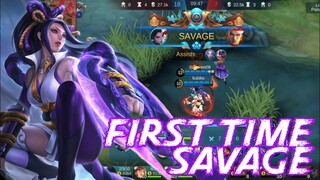 FIRST TIME SAVAGE WITH HANABI - RESPLENDENT IRIS | Mobile Legends: Bang Bang