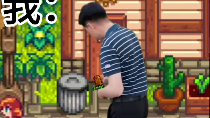 When you’re caught by a villager for secretly rummaging through the trash in Stardew Valley