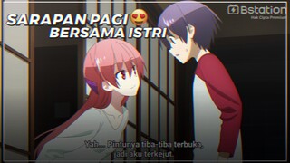 PAGI YANG INDAH BERSAMA CIUMAN SANG ISTERI 🥳🗿|| MOMENTS ANIME