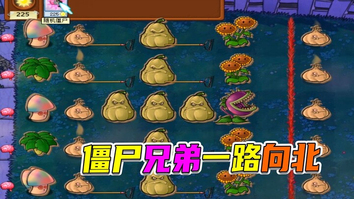 Plants vs. Zombies: The Four Skiing Brothers, Who Prefer the Second and Fourth Lanes