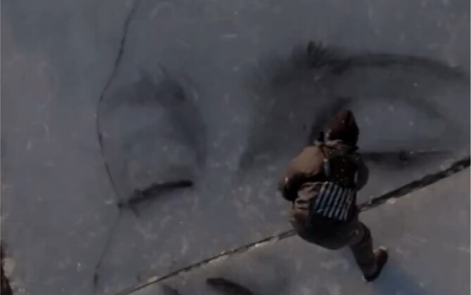 Nghệ sĩ lấy thiên nhiên làm bảng vẽ, dùng màu sắc tự nhiên để tạo nên những tác phẩm nghệ thuật khổn