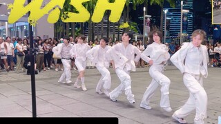 【Z轴舞团】路人视角看首个划愿路演NCT Wish出道曲‘Wish’一镜到底翻跳