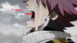 fairy tail natsu and gray sad moment