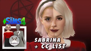 SIMS 4 | CAS | Sabrina + one mysterious character !!👯‍♀✨ Satisfying speed build + CC list