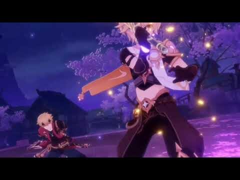 Genshin Impact (Baal cutscene, cutscene music video demo)