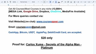 Carlos Xuma - Secrets of the Alpha Man - Platinum