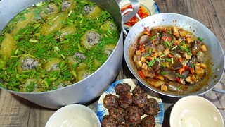 Chả Ốc Dồn Khổ Qua Hầm, Vớt Ốc Trên Đồng Nước Nổi | MTQH