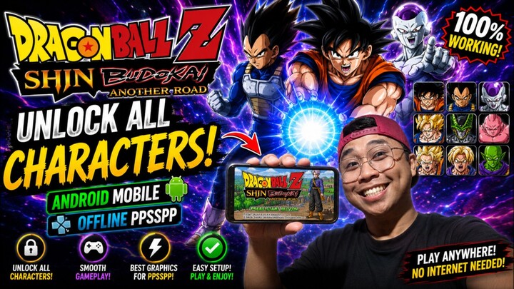 DRAGONBALL SHIN BUDOKAI UNLOCK ALL CHARACTERS PPSSPP OFFLINE FOR ANDROID MOBILE FULL TUTORIAL
