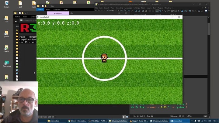 coding in r3forth - monofutbol 1