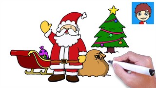 Cara Menggambar Santa Claus Dengan Mudah