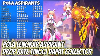 POLA GACHA ASPIRANTS DAN BUG DROP RATE TINGGI 1X GACHA DAPAT COLLECTOR DAN SKIN ASPIRANTS