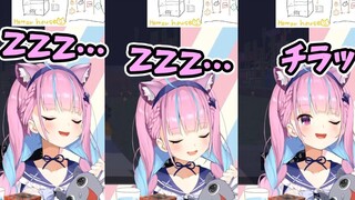 [วิดีโอสั้น] อควาสุดน่ารักแกล้งหลับ