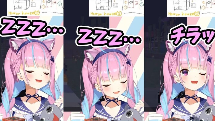 [Short video] Cute Aqua pretends to sleep