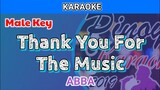 Thank You For The Music by ABBA (Karaoke : Male Key)