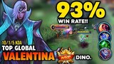 93% WIN RATE! Valentina Best Build 2022 | Top Global Valentina Gameplay | Mobile Legends✓